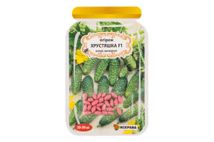 Насіння Огірок Хрустяшка F1 дражоване 3г Яскрава