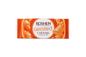 Шоколад білий карамельний пористий Roshen м/у 80г