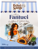 Вироби кондитерські Fantuci Mini з смаком смородини 300г Boni Sano