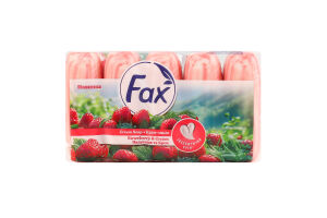 Мило туалетне Полуниця та крем Fax 5х70г