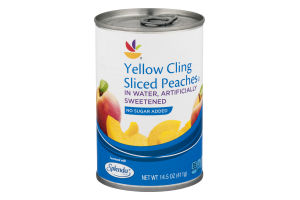 Ahold Yellow Cling Sliced Peaches in Water