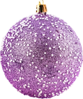 Прикраса ялинкова Куля Сніг 100мм 31342