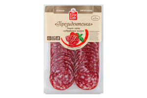Ковбаса нарізка Президентська Fine Life с/в в/с в/у 80г
