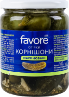 Огірки Favore корнішони мариновані