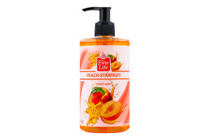 Мыло жидкое Персик-карамболь Fine Life 500г