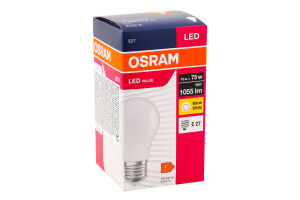 Лампа світлодіодна 10W E27 3000К A75 Osram