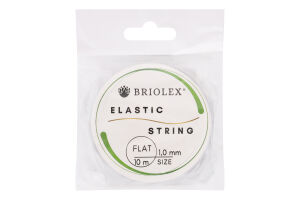 Резинка д/рукоділля Briolex 1мм A38-чорний 10м