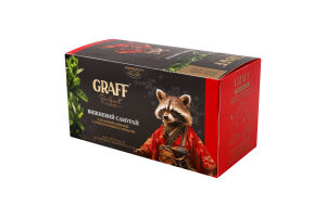 Чай черный байховый с ароматом вишни и миндаля Вишневый самурай Graff к/у 20х1.5г