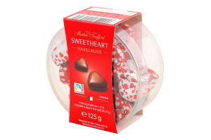Цукерки Солодке серце з фундуком та вершками 125г Метр Трюффо