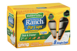 Hidden Valley Ranch To Go Cups Light - 8 CT