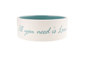 Миска д/собак Pet's Home 800мл бірюзова кераміка 16см Trixie