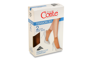 Носки женские Conte elegant Tension 20den 23-25 natural 2пары