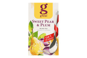 Чай черный байховый мелкий с ароматом груши и сливы G'tea! к/у 20х1.5г