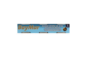 Тунец кусками в подсолнечном масле BayMar к/у 3х80г