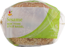 Ahold Sesame New York Style Bagel - 5 CT
