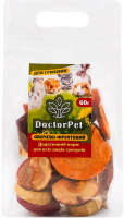 Ласощі д/гризунів Сублімовані овочі та фрукти 60г блістер Doctor Pet