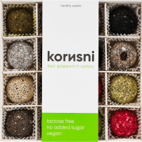 Конфеты фруктово-ореховые без добавленного сахара Ассорти макси Korиsni к/у 300г