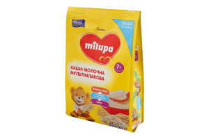 Каша молочна суха для дітей від 7міс швидкорозчинна мультизлакова Milupa м/у 210г