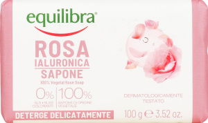 Мило Equilibra гіалуронове з трояндою