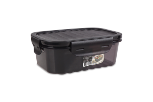 Контейнер д/зберігання Qlux 2відділ прямок чорн 1л