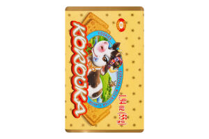 Печиво зі смаком пряженого молока Корівка Бісквіт Шоколад м/у 55г