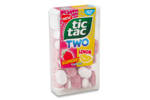 Драже двошарове зі смаком малини та лимона Tic Tac п/у 38.5г