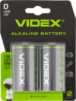 Батарейка щелочная Videx Blister Card LR20/D