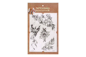 Тату Tattooshka Квіти і фенікс
