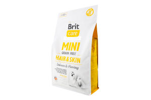 Корм д/дорослих собак малих порід беззерновий Догляд за шкірою та шерстю сухий 2кг Бріт Кеа