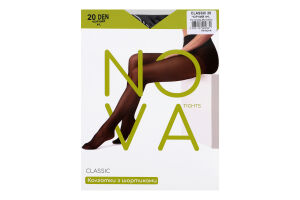Колготки жіночі Nova Classic 20 чорний р.4