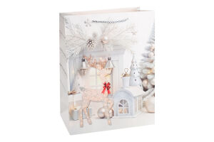 Пакет подарунковий новорічний 26*10*32см KYYW108