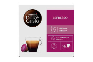 Кофе натуральный молотый Espresso Dolce Gusto Nescafe к/у 16х5.5г