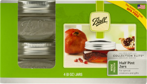 Ball Half Pint Jars Wide Mouth - 4 CT
