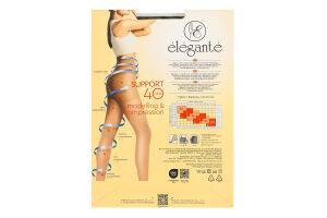 Колготки жіночі Elegante Support Modelling&Compression 40den 3 nero