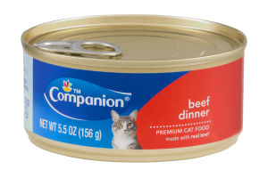 Companion Premium Cat Food Beef Dinner 5.5 OZ