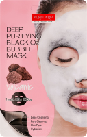 Маска для кожи лица кислородная очищающая черная Вулканик Purederm 20г
