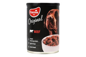 Корм д/дорослих собак Original Mono Protein з яловичиною 400г ж/б Carnie