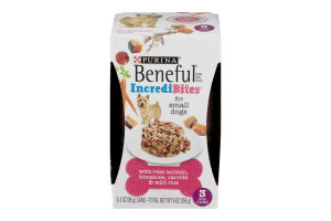 Purina Beneful IncrediBites Dog Food Salmon, Tomatoes, Carrots & Wild Rice - 3 CT