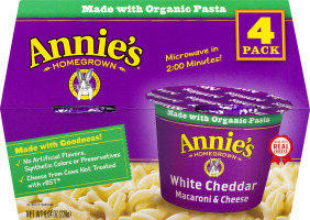Annie's Homegrown White Cheddar Macaroni & Cheese - 4 PK