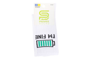 Шкарпетки Premier socks Bye-I'm fine білий р.18-20