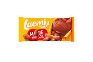 Шоколад молочный с целым миндалем Lacmi Roshen м/у 90г