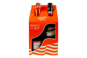 Набор аперитив 0.7л 11% Aperol + вино игристое 0.75л 11.5% белое сухое For Spritz Riccadonna к/у 2шт