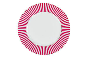 Тарілка PIP Studio Royal Stripes червона 21см