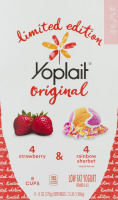 Yoplait Original Low Fat Yogurt Strawberry & Rainbow Sherbet - 8 CT