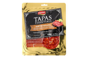 Тапас Хамон Bodega+Ковбаса Chorizo с/в нарізка 100г Espuna