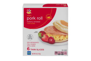 Ahold Tangy Pork Roll Hickory Smoked Thin Sliced - 6 CT