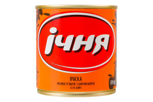 Молоко сгущенное 8.5% с сахаром вареное Ириска Ічня ж/б 370г
