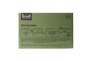 Каструля Prime Chef 4,7л з скляною кришкою 22см Krauff