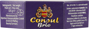 Сыр 50% Бри Consul к/у 0.125кг