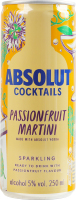 Напій слабоалкогольний газований Absolut PassionFruit Martini, 5.0%, 0.25 л, (12)